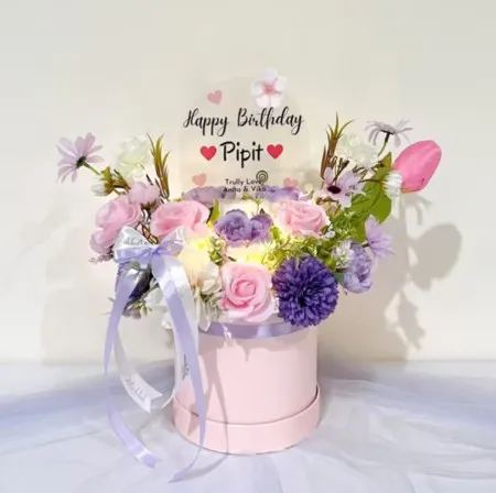 Bloom Box Akrilik Ucapan Ulang Tahun Bangka Barat